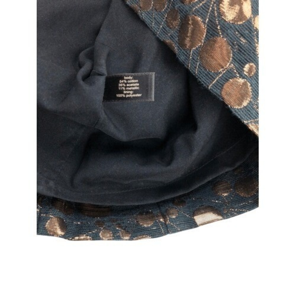 The Limited Black Gold Metallic Pencil Skirt Size 2 - Picture 7 of 7